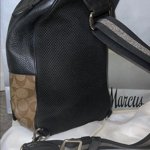 Coach Dark Brown and Tan Signature Backpack Limited Edition - Picture 5 of 12